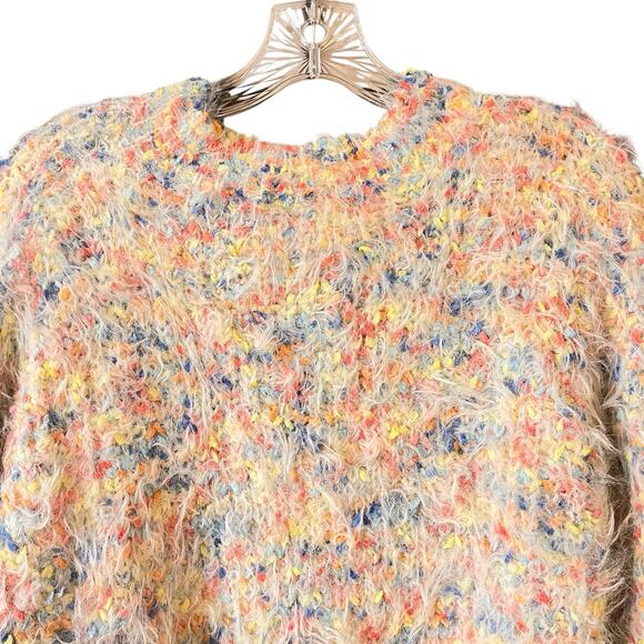 &Merci Confetti Scallop Chenille Sweater L - Picture 8 of 12